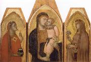 Ambrogio Lorenzetti Madonna and Child with Saints painting